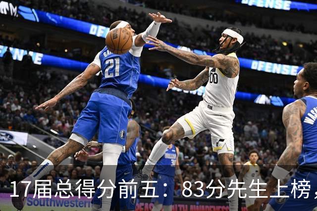 17届总得分前五：83分先生上榜，塔图姆14177分仅第二
